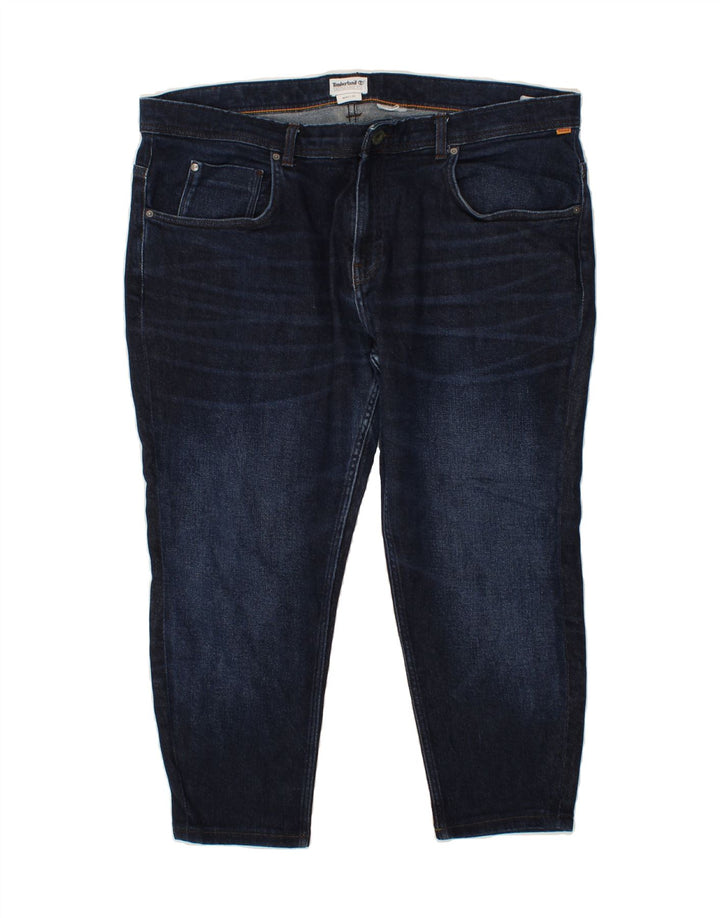 TIMBERLAND Womens Cropped Jeans W40 L25 Navy Blue Vintage Timberland and Second-Hand Timberland from Messina Hembry 