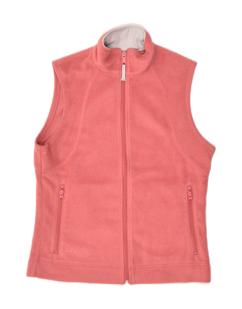 COLUMBIA Womens Fleece Gilet UK 10 Small Pink Polyester | Vintage Columbia | Thrift | Second-Hand Columbia | Used Clothing | Messina Hembry 