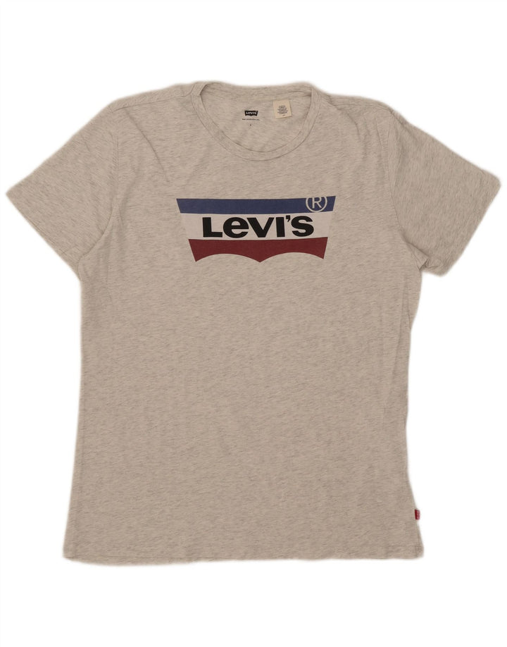 Levi's Mens Graphic T-Shirt Top Large Grey Cotton