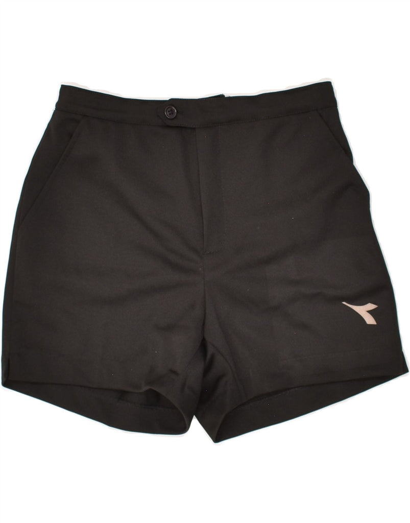 DIADORA Womens Chino Shorts IT 44 Medium W28  Black Polyester Vintage Diadora and Second-Hand Diadora from Messina Hembry 