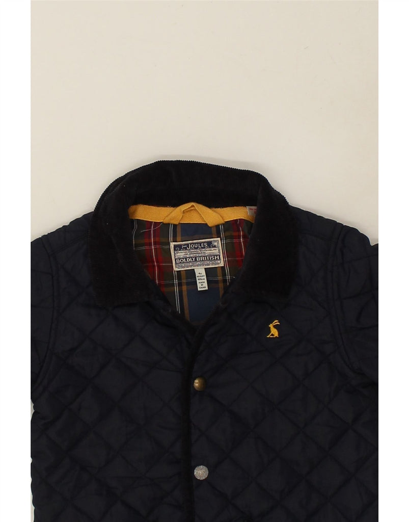 JOULES Boys Quilted Jacket 3-4 Years Navy Blue Polyester | Vintage Joules | Thrift | Second-Hand Joules | Used Clothing | Messina Hembry 