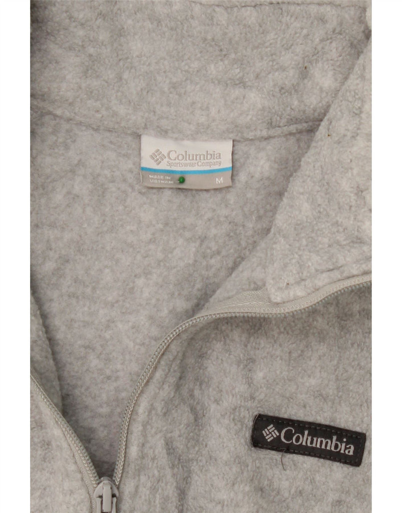 COLUMBIA Womens Fleece Jacket UK 14 Medium Grey Polyester Vintage Columbia and Second-Hand Columbia from Messina Hembry 