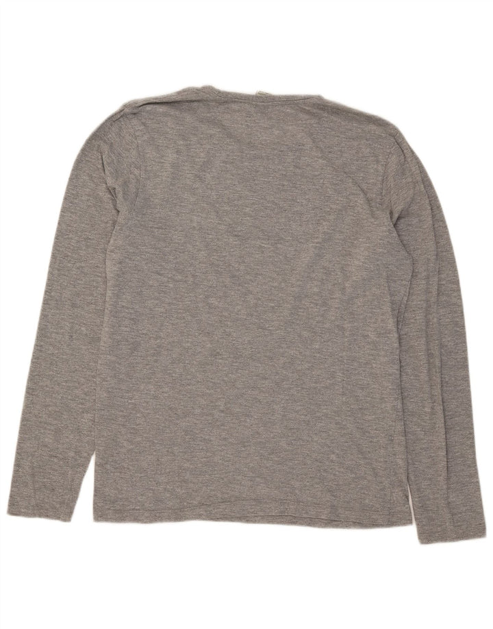 Scotch & Soda Mens Top Long Sleeve Large Grey Cotton