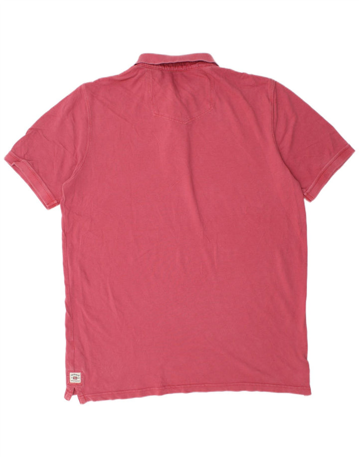 Fat Face Mens Polo Shirt XL Pink Cotton