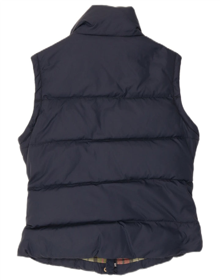 Jack Wills Womens Duffle Padded Gilet UK 10 Small Navy Blue