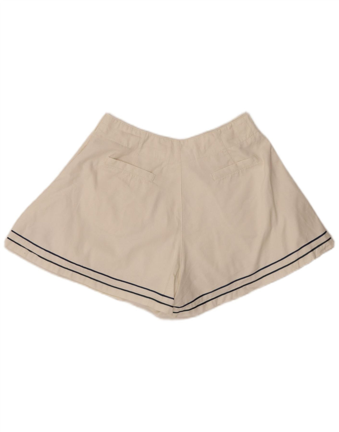 Vintage Womens Casual Shorts Medium W28  Off White Cotton