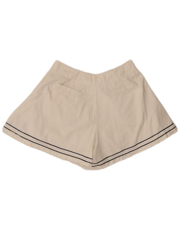 Vintage Womens Casual Shorts Medium W28  Off White Cotton