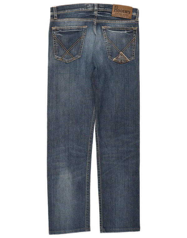 Roy Rogers Womens Seven Bell Straight Jeans IT 46 Large W32 L29 Blue Cotton