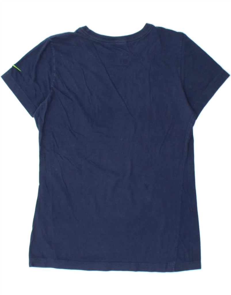 NIKE Womens Seattle Seahawks Graphic T-Shirt Top UK 14 Large Navy Blue Vintage Nike and Second-Hand Nike from Messina Hembry 
