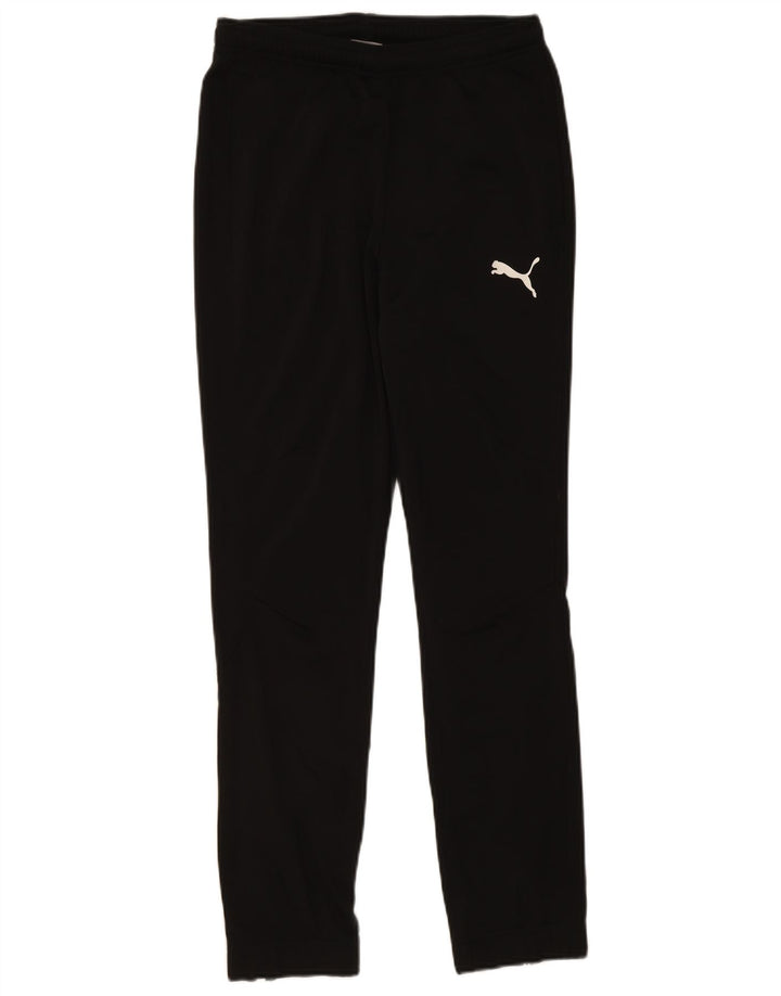 PUMA Mens Tracksuit Trousers Small  Black Polyester
