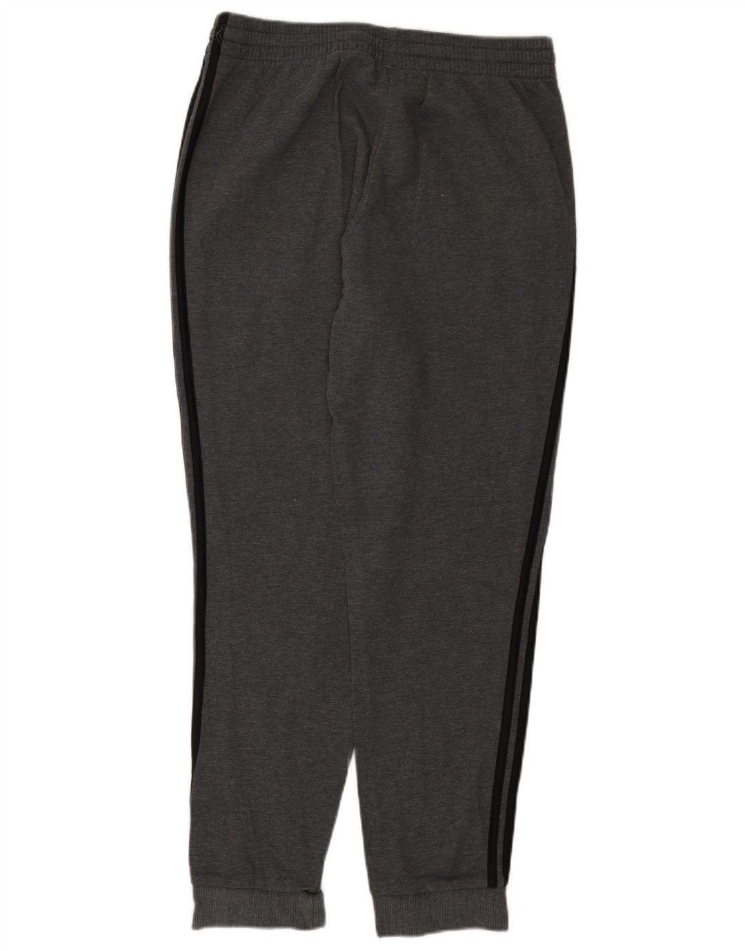 ADIDAS Mens Tracksuit Trousers Joggers Large Grey Cotton