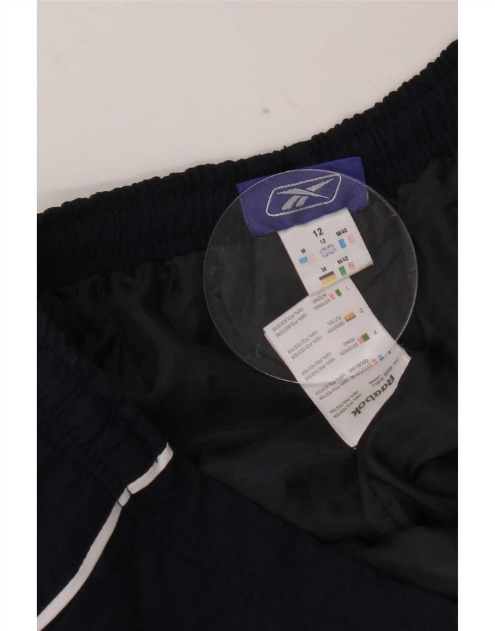 Reebok Womens Capri Tracksuit Trousers UK 12 Medium Navy Blue Polyester