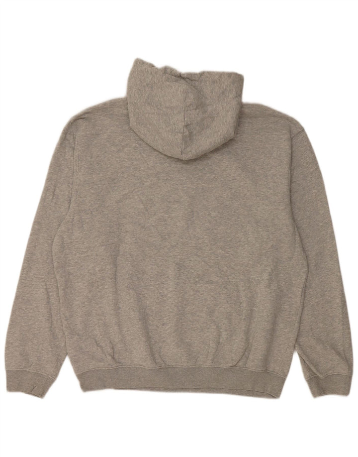 Gap Mens Hoodie Jumper Large Grey Flecked Cotton