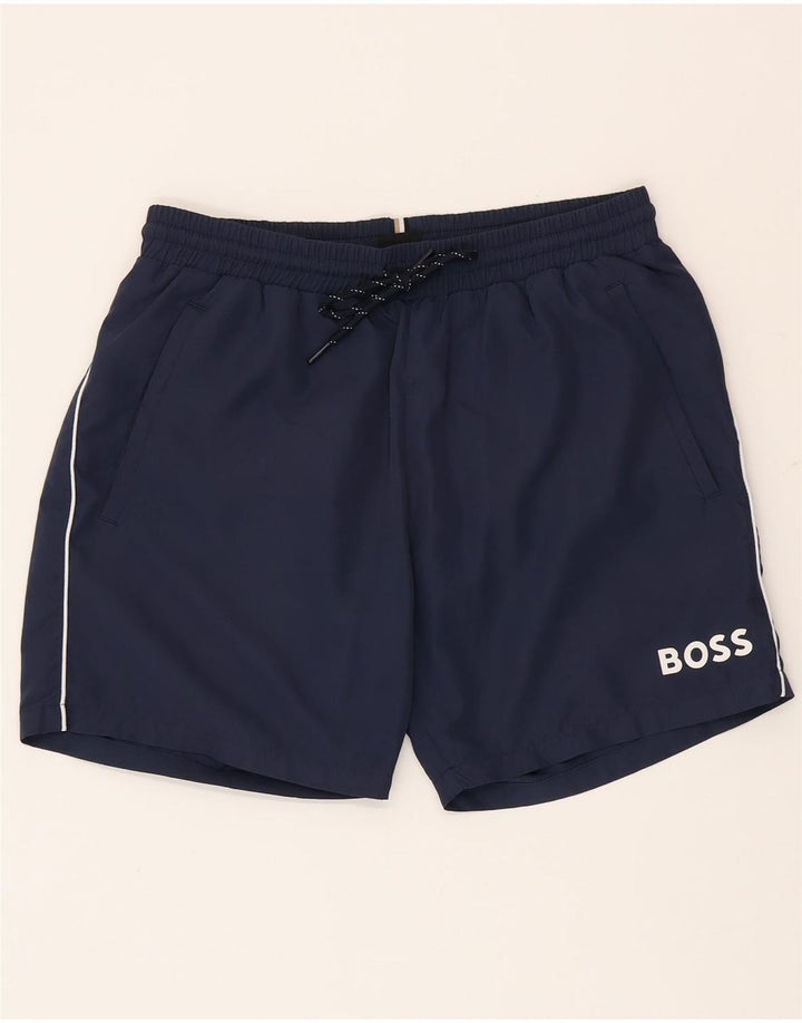Hugo Boss Mens Swimming Shorts Small  Navy Blue
