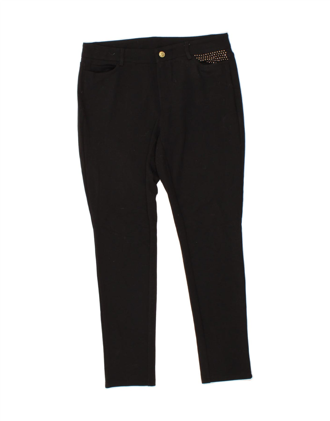 MICHAEL KORS Womens Slim Casual Trousers US 8 Medium W30 L28 Black Vintage Michael Kors and Second-Hand Michael Kors from Messina Hembry 