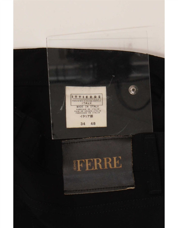 Ferre Mens Ittierre Tapered Jeans W34 L27 Black Polyamide