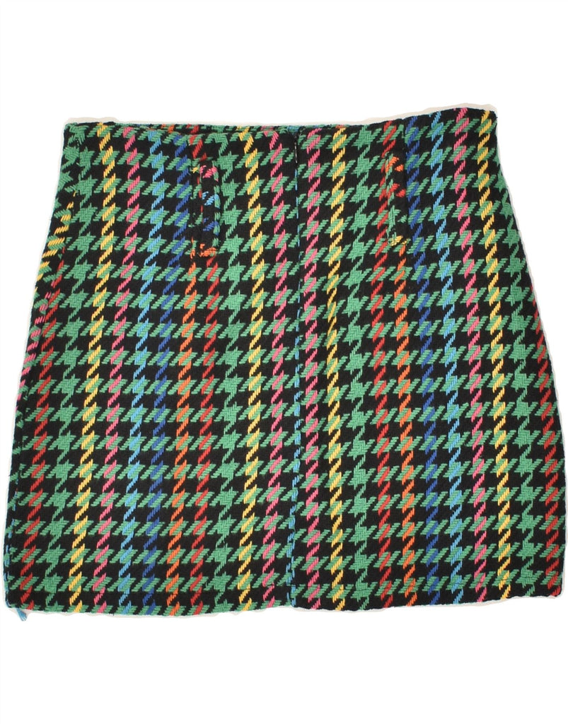 VINTAGE Womens Mini Skirt W28 Medium Multicoloured Houndstooth | Vintage Vintage | Thrift | Second-Hand Vintage | Used Clothing | Messina Hembry 