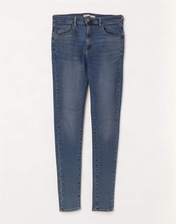 Levi's Womens 720 High Rise Super Skinny Jeans W31 L32 Blue Cotton