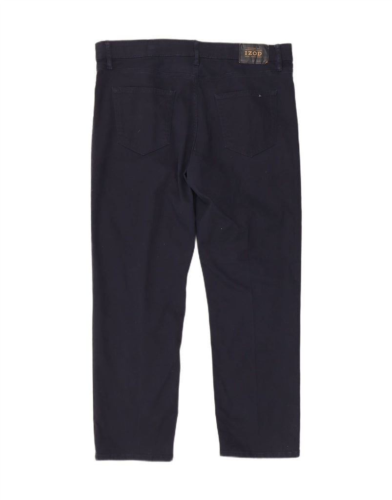 IZOD Mens Regular Fit Straight Casual Trousers W38 L30 Navy Blue Cotton Vintage Izod and Second-Hand Izod from Messina Hembry 