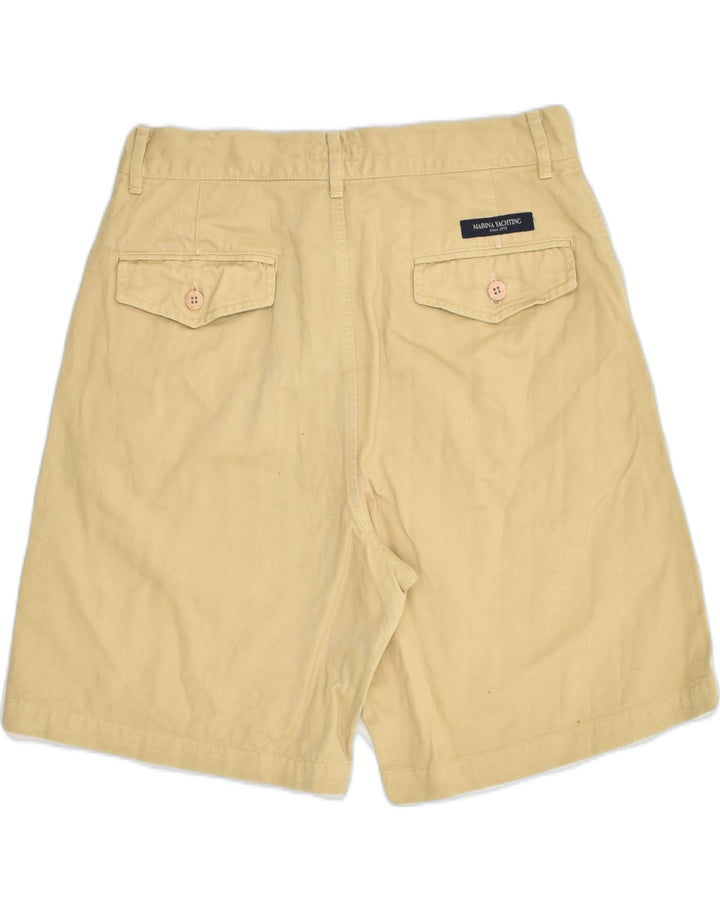 MARINA YACHTING Womens High Waist Chino Shorts IT 46 Large W30  Beige | Vintage Marina Yachting | Thrift | Second-Hand Marina Yachting | Used Clothing | Messina Hembry 