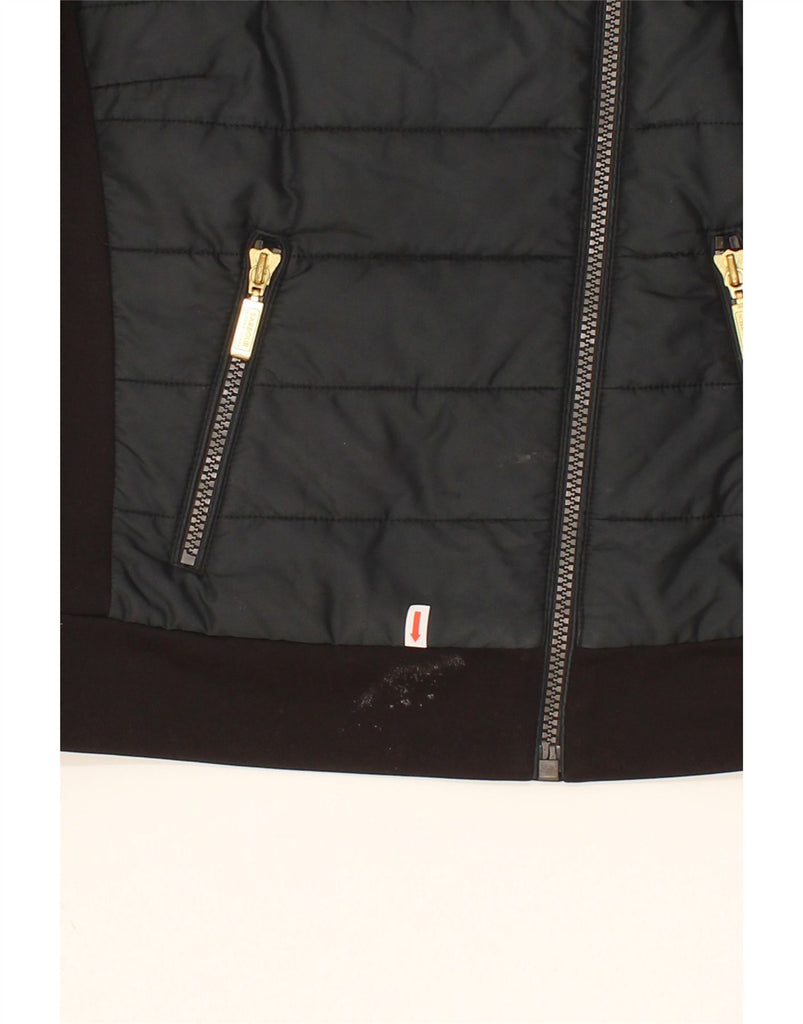 BARBOUR Womens Hooded Padded Jacket UK 12 Medium Black Polyester Vintage Barbour and Second-Hand Barbour from Messina Hembry 