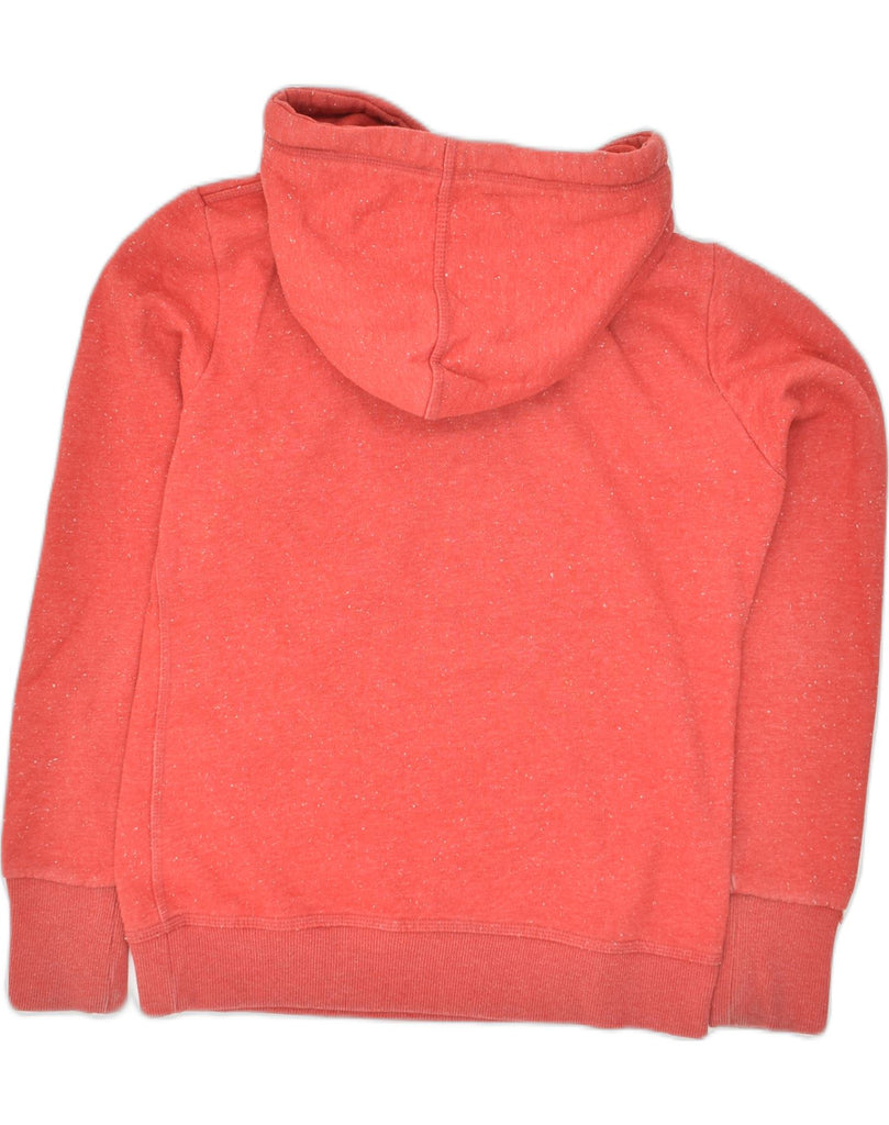 SUPERDRY Womens Graphic Hoodie Jumper UK 14 Medium Red Cotton | Vintage Superdry | Thrift | Second-Hand Superdry | Used Clothing | Messina Hembry 