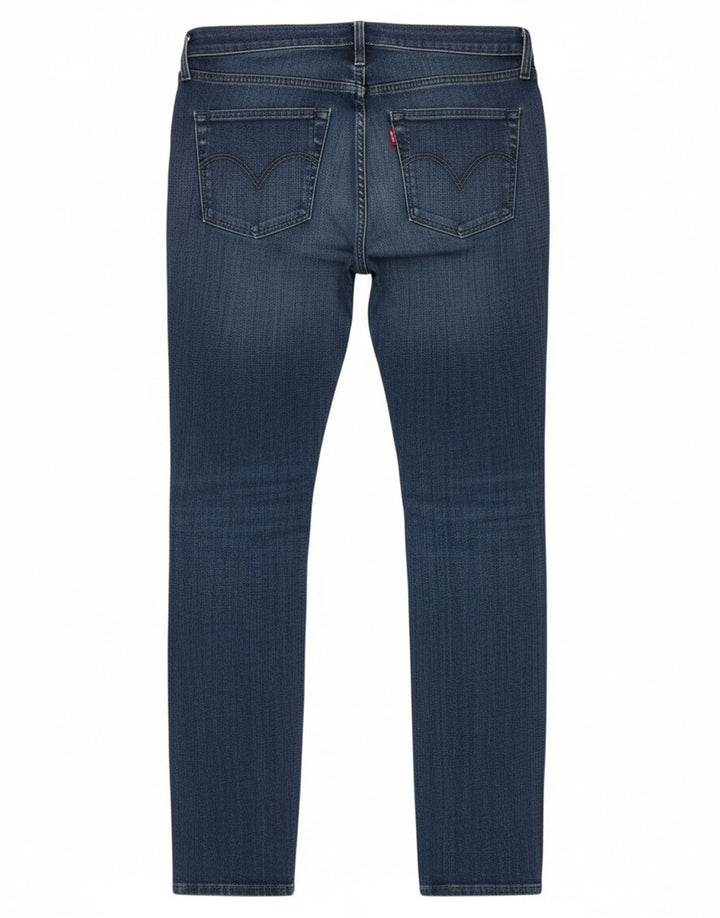 Levi's Womens Skinny Jeans W26 L34 Blue Cotton