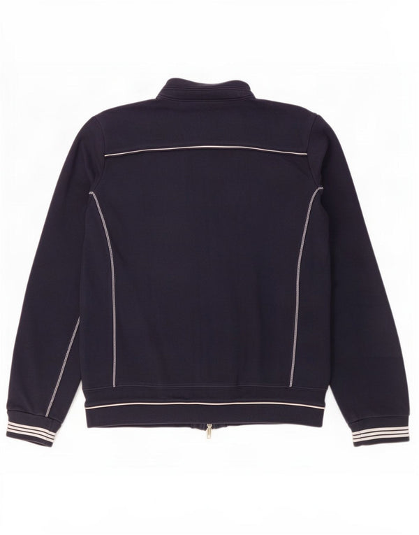 Champion Womens Easy Fit Tracksuit Top Jacket UK 16 Large Navy Blue Cotton