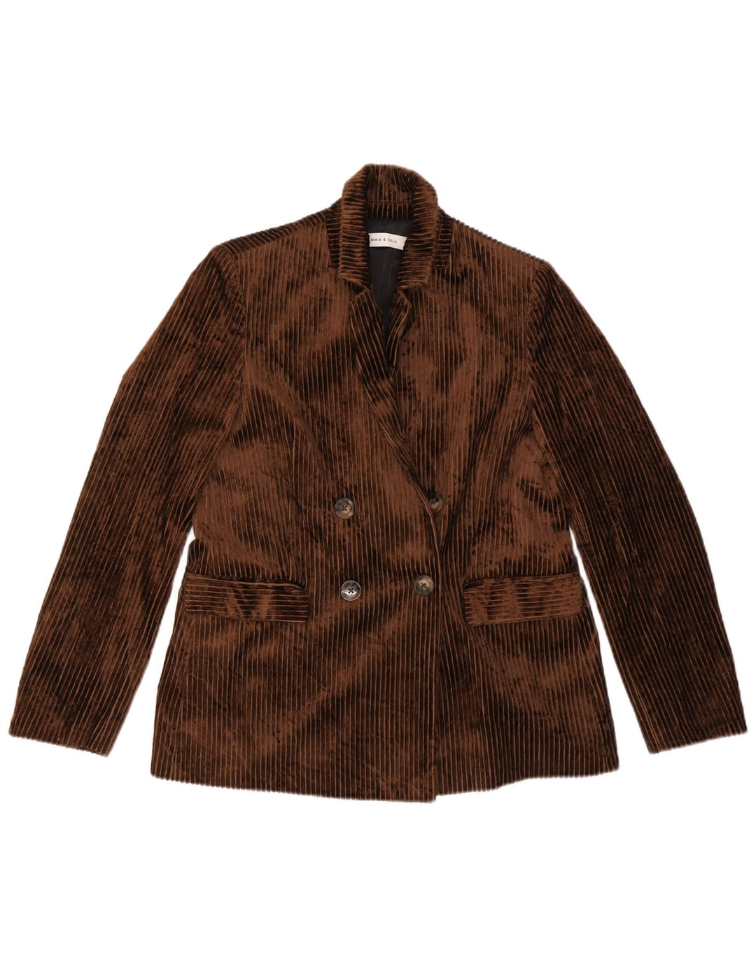 EMMA & GAIA Womens Corduroy 2 Piece Suit IT 44 Medium W28 L28 Brown