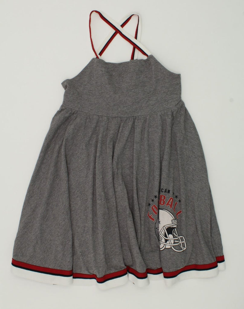 DOLCE & GABBANA Girls Football Graphic Sundress 5-6 Years Grey Cotton | Vintage Dolce & Gabbana | Thrift | Second-Hand Dolce & Gabbana | Used Clothing | Messina Hembry 