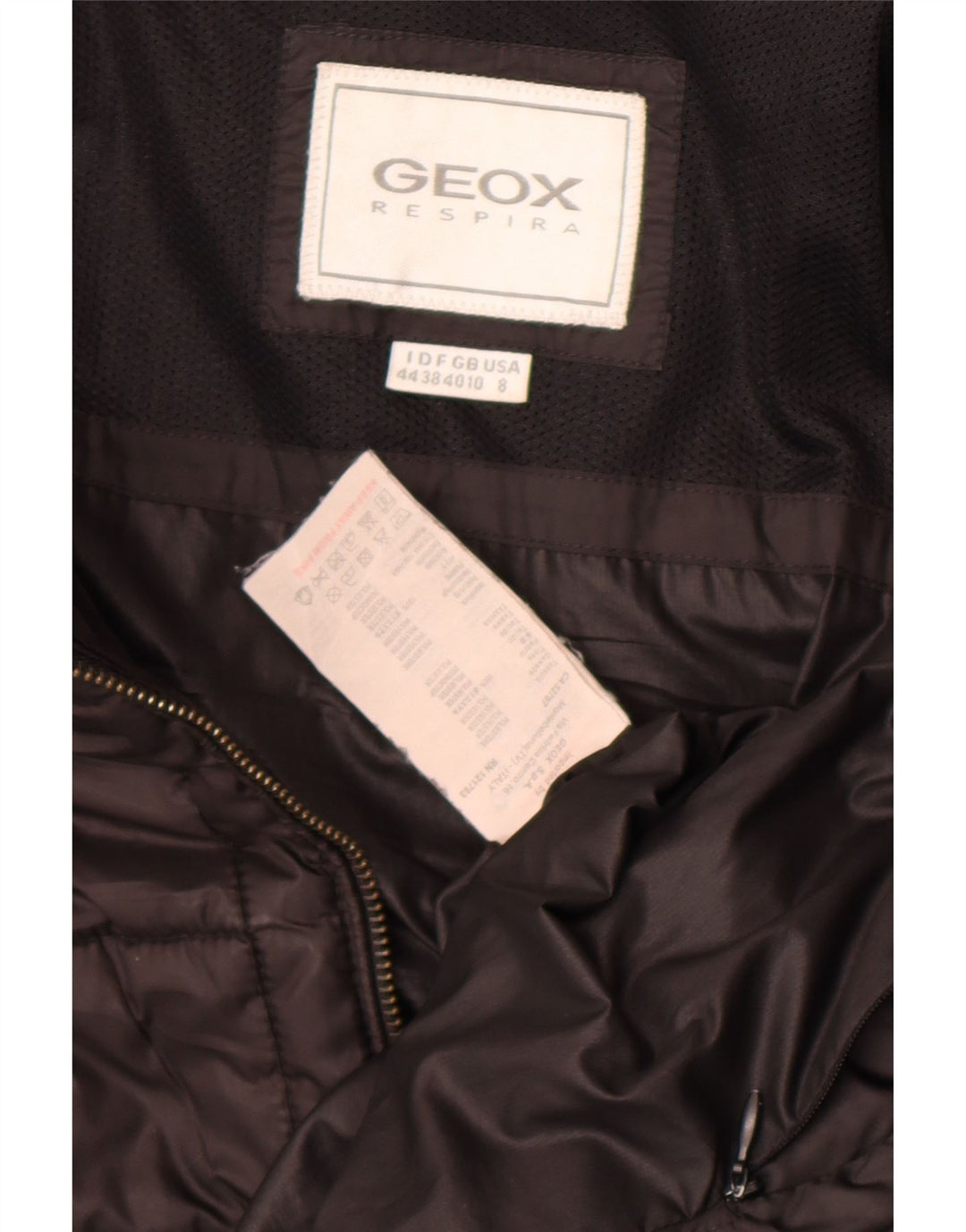 Geox Respira Womens Oversized Padded Jacket UK 10 Small Black Polyester