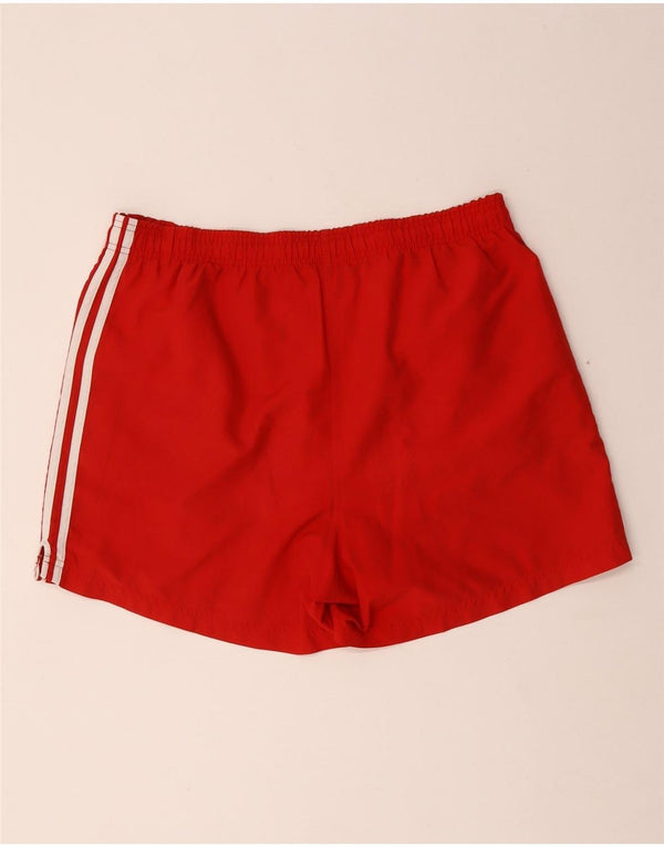 Adidas Mens Sport Shorts Medium  Red Striped Polyester