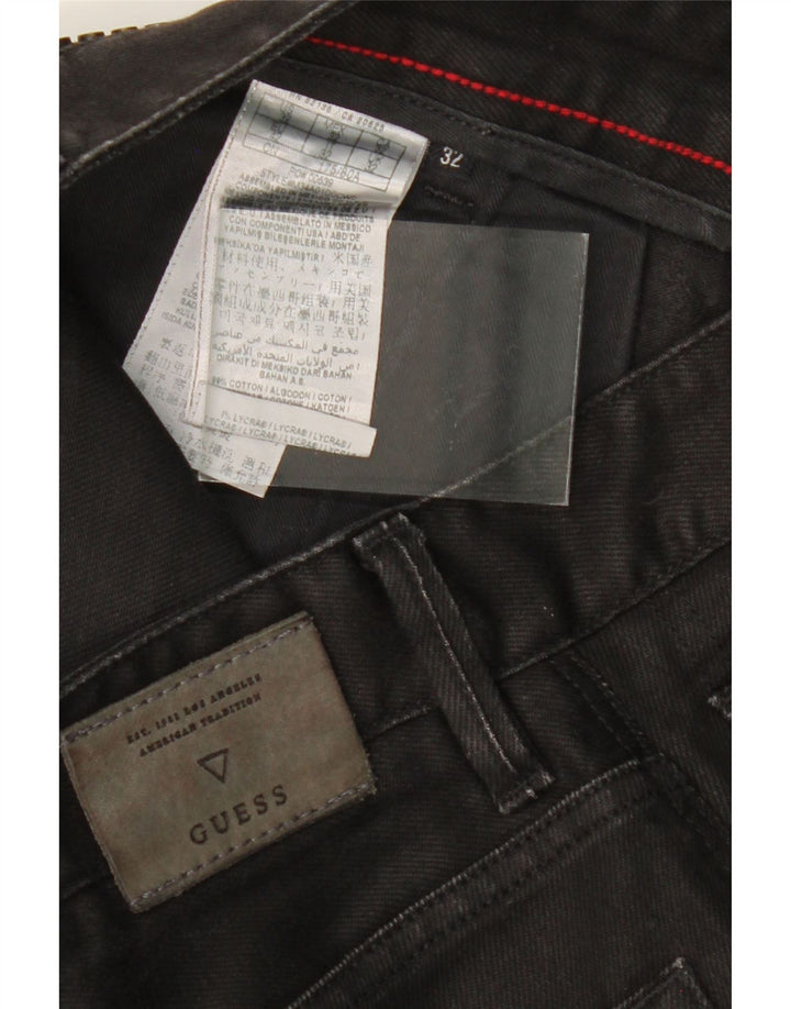 GUESS Mens Slim Tapered Jeans W32 L32 Black Cotton Vintage Guess and Second-Hand Guess from Messina Hembry 