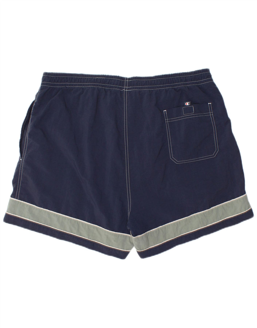 Champion Mens Swimming Shorts XL  Navy Blue Colourblock Polyamide