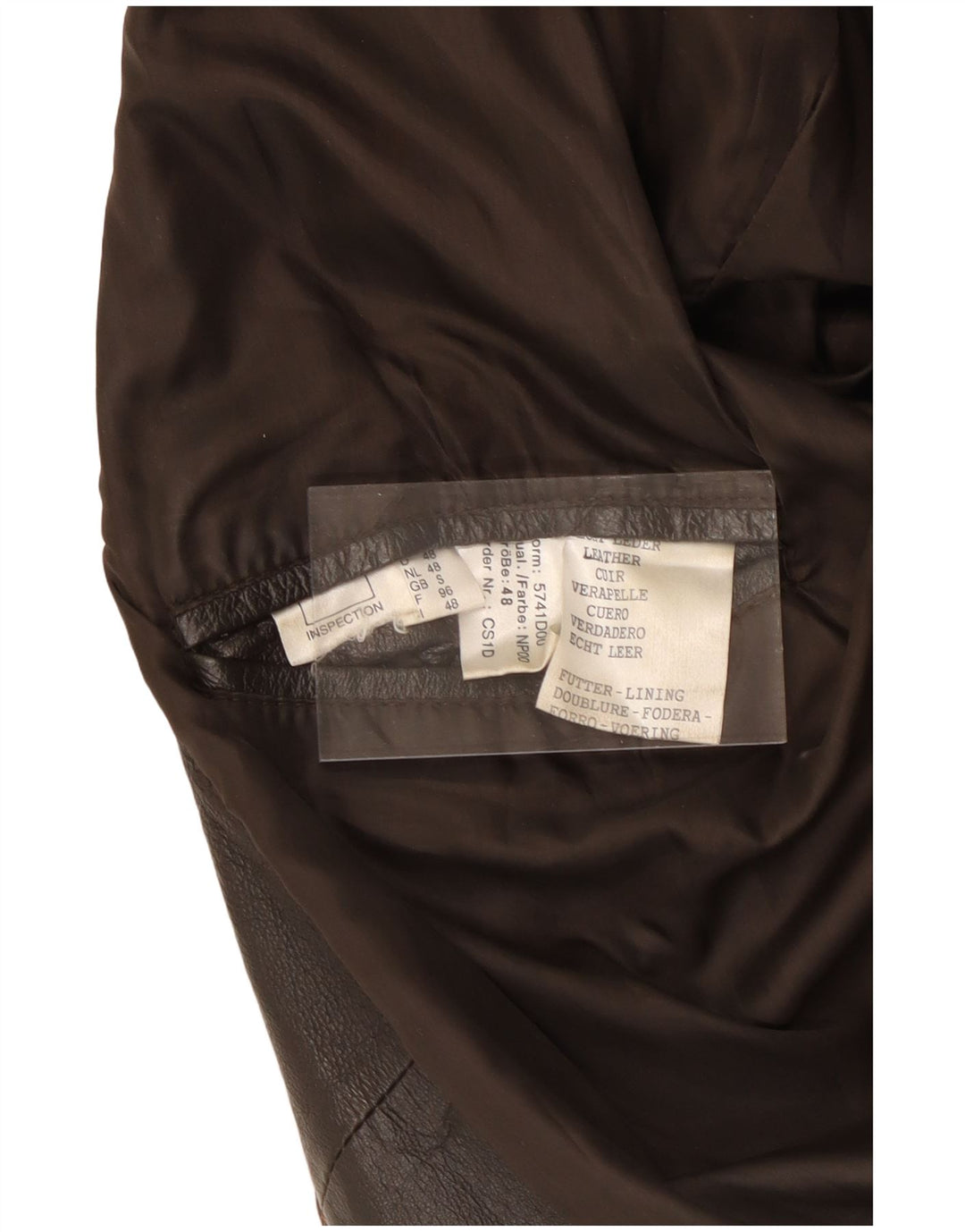 VINTAGE Mens Loose Fit Leather Jacket UK 36 Small Brown Leather