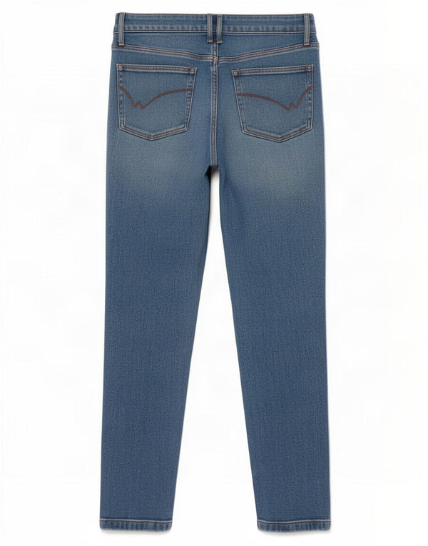 White Stuff Womens Relaxed Fit Slim Jeans UK 12 Medium W28 L27 Blue Cotton