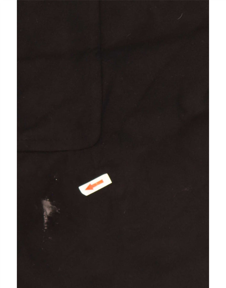 Marks & Spencer Womens Overcoat UK 10 Small Black Polyester