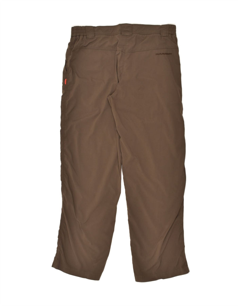 MAMMUT Womens Straight Chino Trousers EU 40 Medium W34 L29 Brown Nylon | Vintage Mammut | Thrift | Second-Hand Mammut | Used Clothing | Messina Hembry 