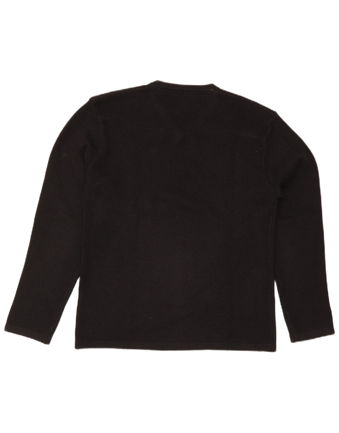 Sixty Mens V-Neck Jumper Sweater Large Black Acrylic