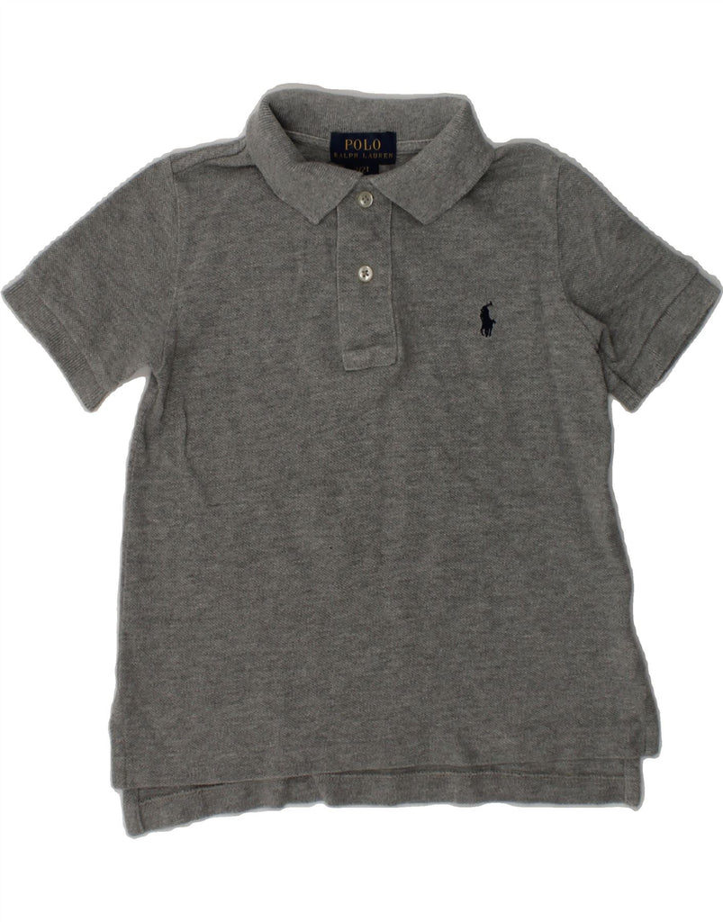 POLO RALPH LAUREN Baby Boys Polo Shirt 18-24 Months Grey Cotton | Vintage Polo Ralph Lauren | Thrift | Second-Hand Polo Ralph Lauren | Used Clothing | Messina Hembry 