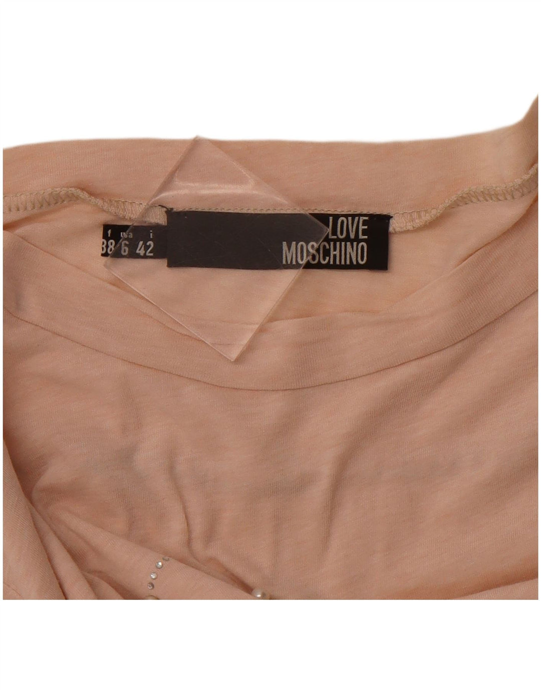 MOSCHINO Womens Top Long Sleeve IT 42 Medium Pink