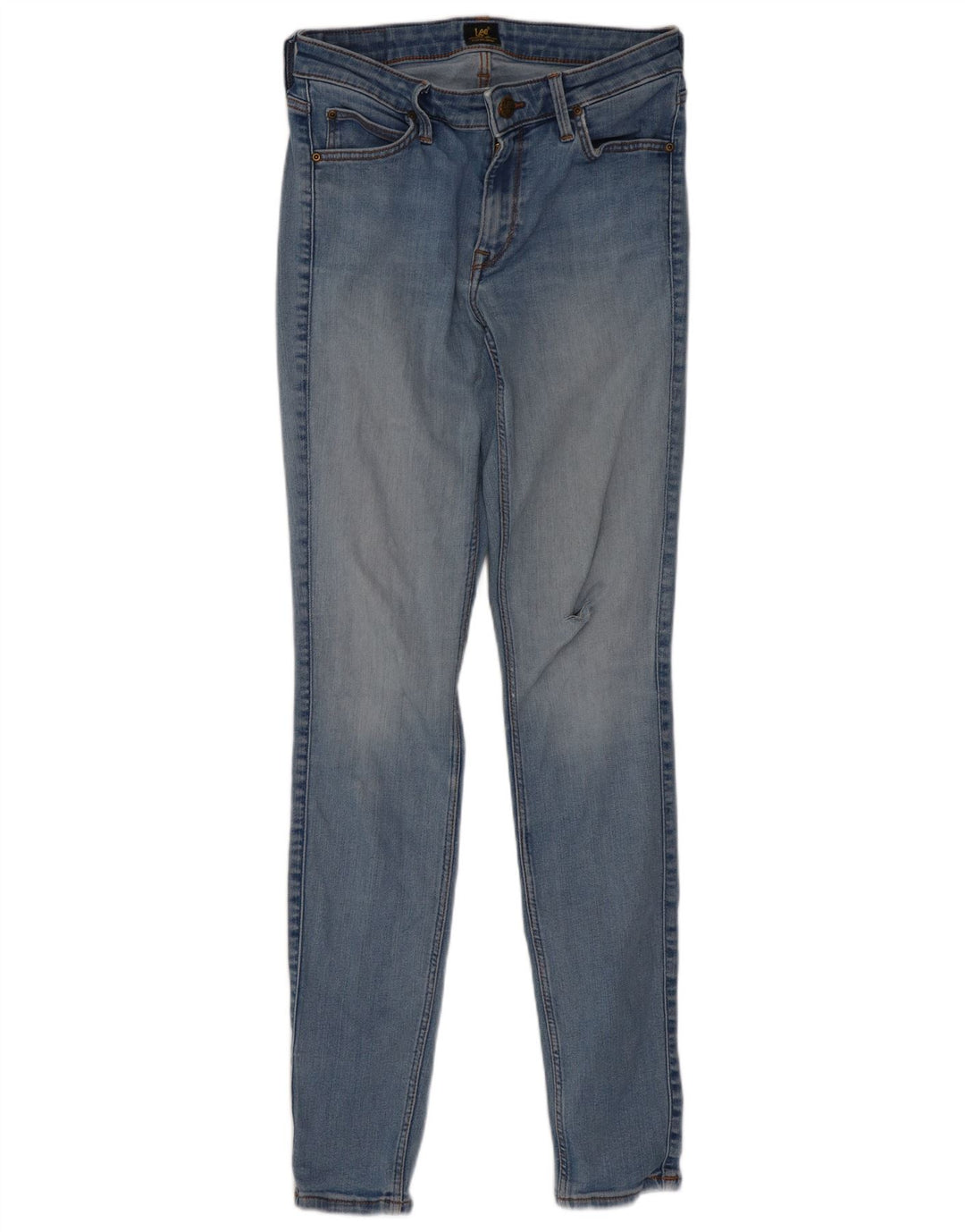 Lee Womens Jodee Ultra Skinny Jeans W28 L33 Blue Cotton