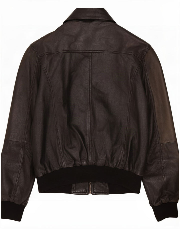 Vintage Mens Leather Jacket UK 40 Large Black