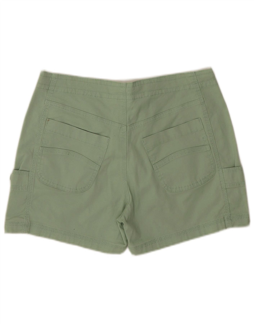 Weird Fish Womens Cargo Shorts UK 8 Small W32  Green Cotton