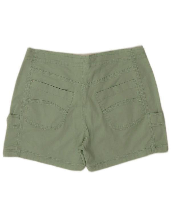 Weird Fish Womens Cargo Shorts UK 8 Small W32  Green Cotton