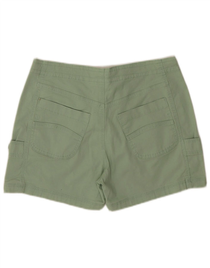 Weird Fish Womens Cargo Shorts UK 8 Small W32  Green Cotton
