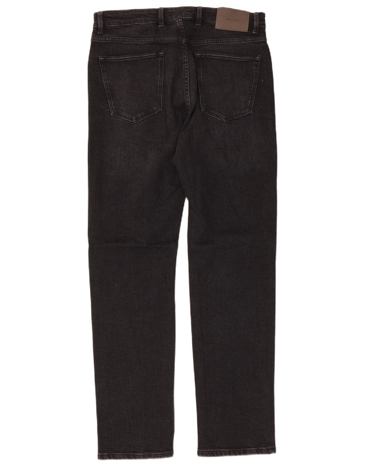 Massimo Dutti Mens Slim Jeans EU 40 Medium W31 L31 Black Cotton