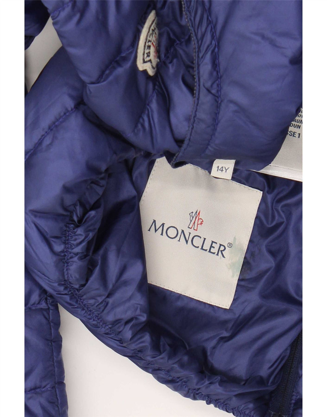 Moncler Girls Padded Jacket 13-14 Years Navy Blue Polyamide