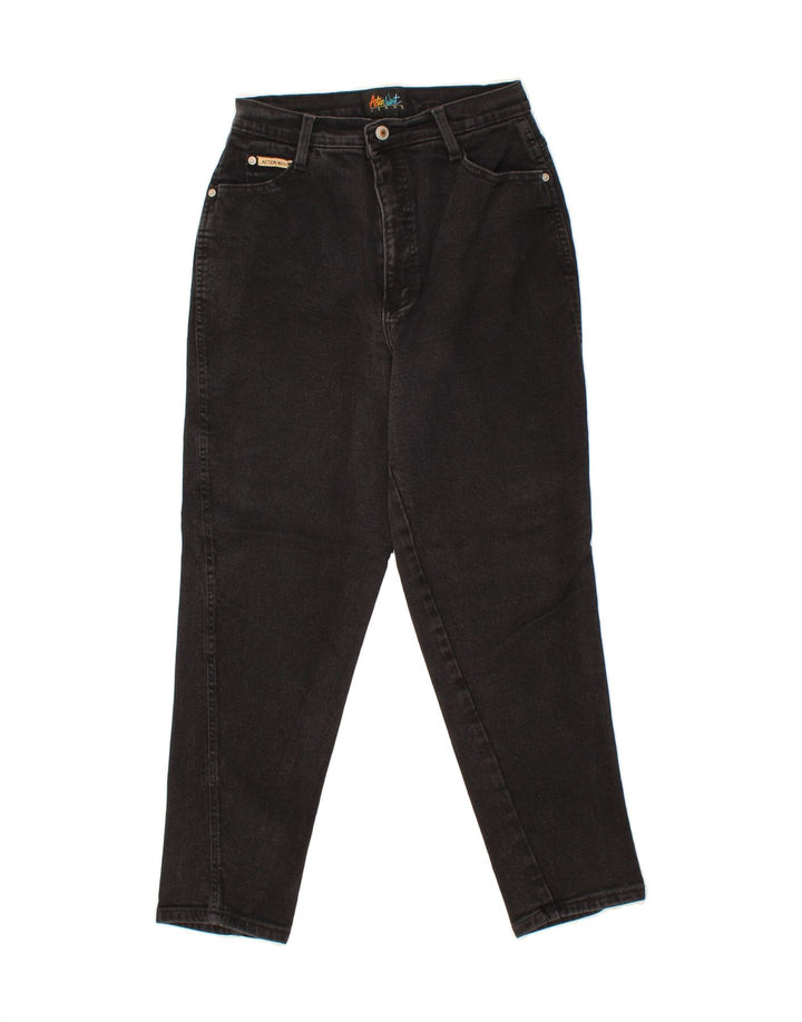 VINTAGE Womens Tapered Jeans W26 L27 Black Cotton Vintage Vintage and Second-Hand Vintage from Messina Hembry 
