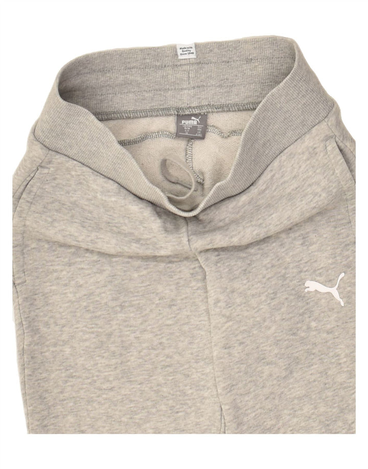PUMA Boys Tracksuit Trousers Joggers 9-10 Years Grey Cotton | Vintage Puma | Thrift | Second-Hand Puma | Used Clothing | Messina Hembry 